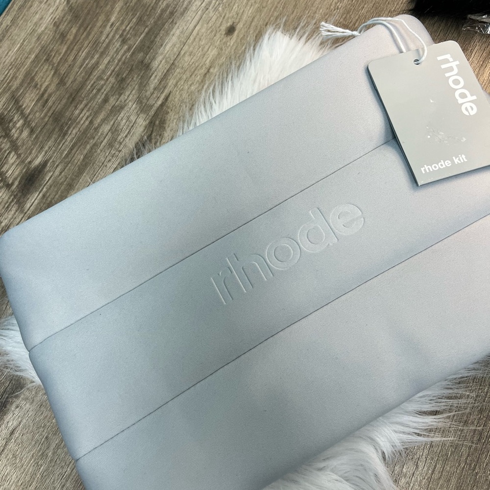 RHODE Light Gray Padded Sleeve with Embossed Logo